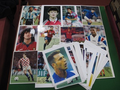 Lot 630 - World Football Stars Autographed...