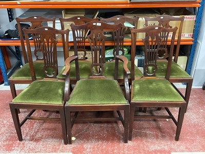 Lot 1639 - A Set of Six Single and One Carver...