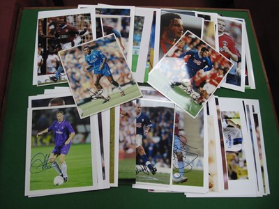 Lot 439 - Football Player Autographed Photographs/Prints,...