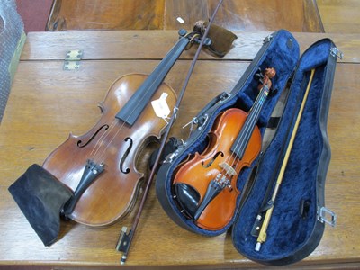 Lot 1398 - Early XX Century Violin, with a two-piece back...