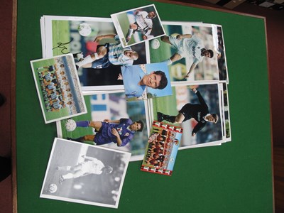 Lot 584 - Foreign Football Player Autographed Press...