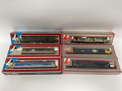 Lot 564 - Six boxed Lima 00 gauge locomotives: Deltic...