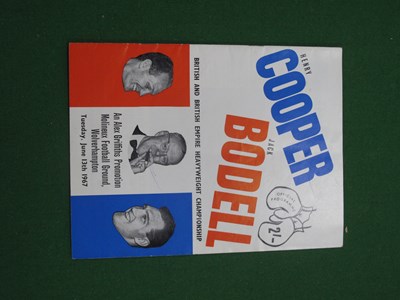 Lot 513 - Boxing - Henry Cooper v Jack Bodell, official...