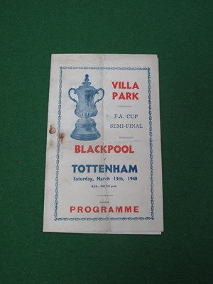 Lot 768 - 1948 F.A. Cup Semi Final, Blackpool v....
