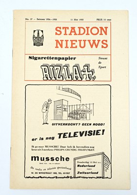 Lot 772 - 1954-5 Chelsea Away Programme at Netherlands...