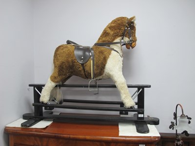 Lot 1621 - M.J. Mark Childs Rocking Horse, with horse...