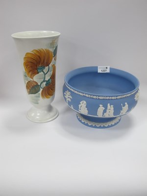 Lot 1227 - Wedgwood Jasper Ware Pedestal Bowl, together...