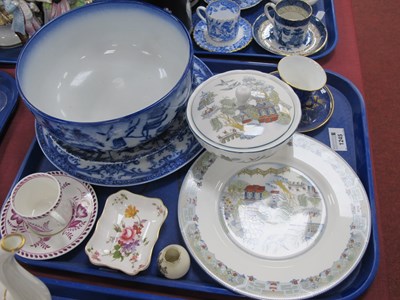 Lot 1245 - Minton Blue and White Fruit Bowl in Willow...