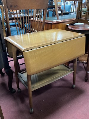 Lot 1591 - Priory Teak Dinner Trolley, with drop-leaves,...
