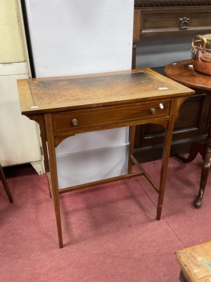 Lot 1643 - Edwardian Mahogany Inlaid Writing Table, with...