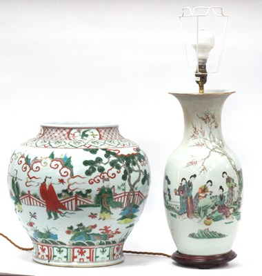 Lot 1138 - A Chinese Bowl, painted in the famille verte...