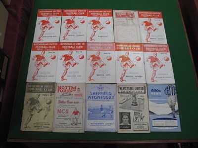 Lot 640 - Rotherham United Programmes, 47 - 8 v....
