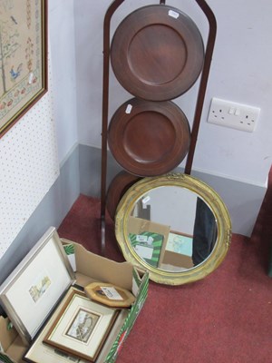 Lot 1537 - Edwardian Mahogany Folding Cake Stand, Atsonea...