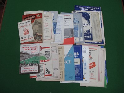 Lot 695 - 1954-5 Programmes (x 10), including Chelsea,...