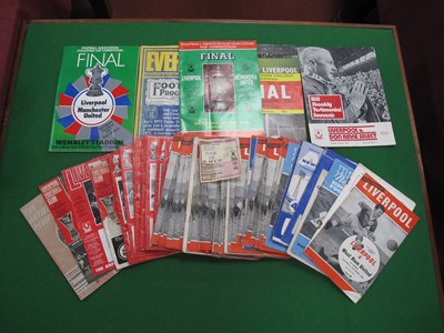 Lot 417 - Liverpool Programmes, approximately forty-five...