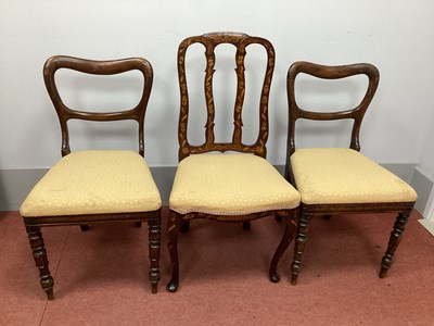 Lot 1578 - An XVIII Century Dutch Marquetry Inlaid Chair,...