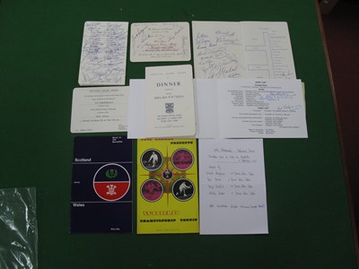 Lot 575 - Rugby Union Autographs of all Players and...