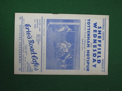 Lot 649 - 1950 Sheffield Wednesday v. Tottenham Hotspur...