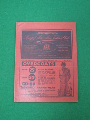 Lot 773 - 1935-6 Liverpool v. Wolves Programme, dated...