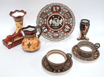 Lot 1276 - Greek revival ceramics: 19th century antique...