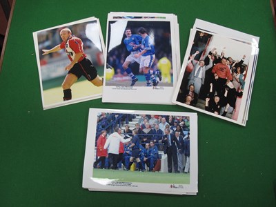 Lot 519 - Football Player Press Photos/ Prints,...