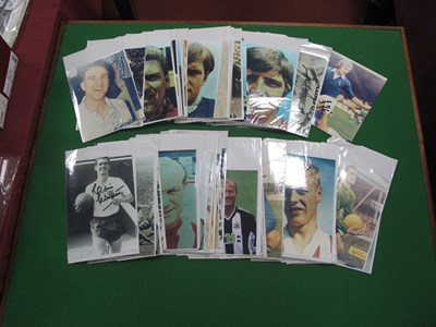 Lot 436 - Football Player Autographs, mainly black pen...