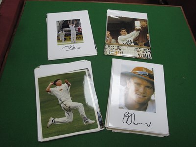 Lot 510 - Cricket Player Autographed Press Photos/Print,...