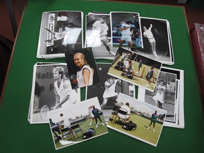 Lot 505 - Tennis Press Photos/Prints - Lendl, Ivanisevic,...