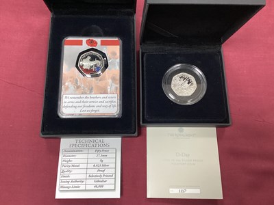 Lot 145 - 2024 Royal Mint UK Silver Proof Piedfort D-Day...