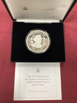 Lot 185 - 2021 QEII 95th Birthday Silver Proof Five...