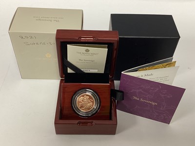 Lot 237 - 2021 Royal Mint QEII Gold Proof Sovereign,...