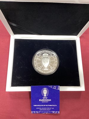 Lot 192 - UEFA Euro 2024 Fine Silver Proof Five Ounce...