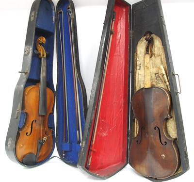 Lot 1368 - A German Stainer Violin, stamped to the back,...