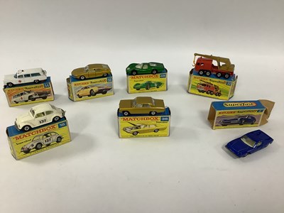 Lot 877 - Seven Matchbox Superfast Diecast Model...