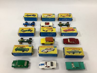 Lot 860 - Nine Matchbox 1-75 Regular Wheels Diecast...
