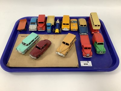Lot 856 - A quantity of 1950's Diecast vehicles by Dinky,...