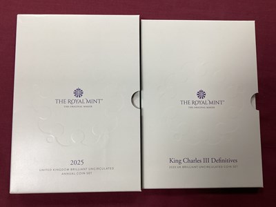 Lot 84 - Two Royal Mint UK King Charles III Bunc Coin...