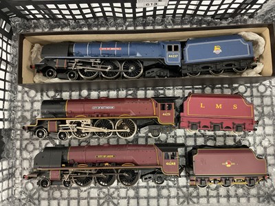 Lot 613 - Three Hornby 00 gauge "Duchess" class...