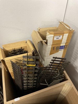 Lot 382 - A quantity of O gauge track section lengths by...