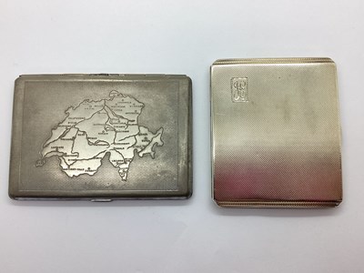Lot 13 - A Hallmarked Silver Cigarette Case, T&S,...