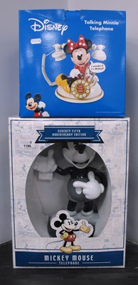 Lot 1195 - Two Disney Themed Telephones comprising of...