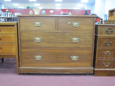 Lot 1598 - Late XIX Century chest of drawers with two...