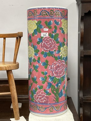 Lot 1645 - Vintage Oriental Stick/Umbrella Stand,...