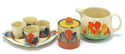 Lot 1070 - A Newport Pottery Clarice Cliff Preserve Jar...