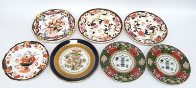 Lot 1231 - Royal Crown Derby Plate, a pair of XIX Century...