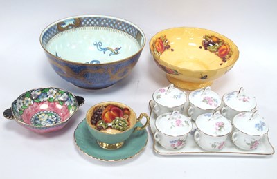 Lot 1273 - Wedgwood Dragon Lustre Maling Bowl, Aynsley...