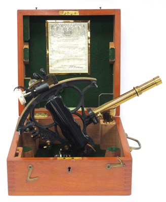 Lot 1264 - A XX Century Henry Hughes and Son Ltd Sextant...
