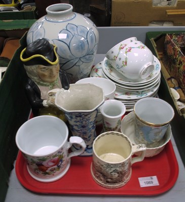 Lot 1069 - XIX Century Pottery Toby Jug with Detachable...