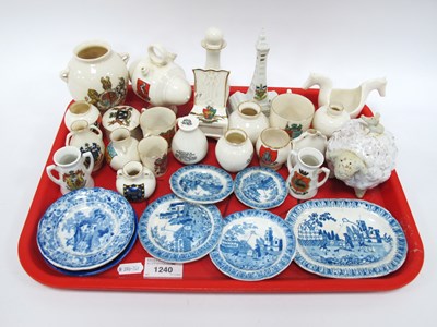Lot 1240 - XIX Century Blue & White Child's Pearlware...