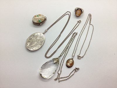 Lot 146 - A Large Modern Hallmarked Silver Oval Locket,...